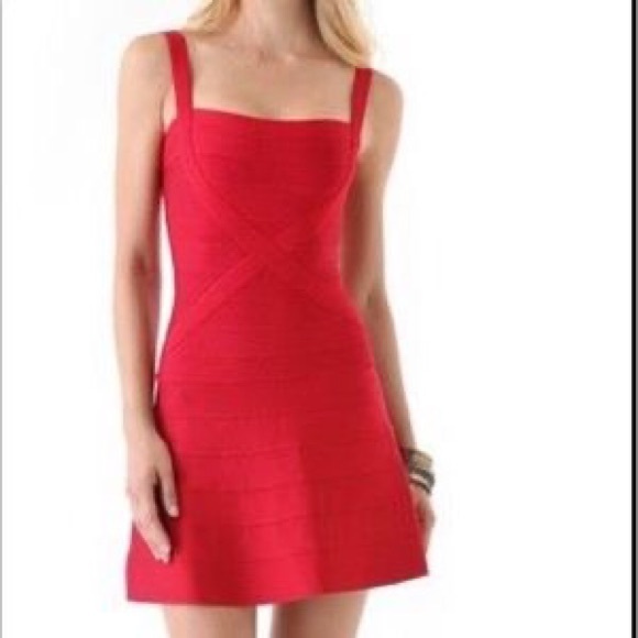 Herve Leger Faith Mini A Line Dress - Picture 5 of 7